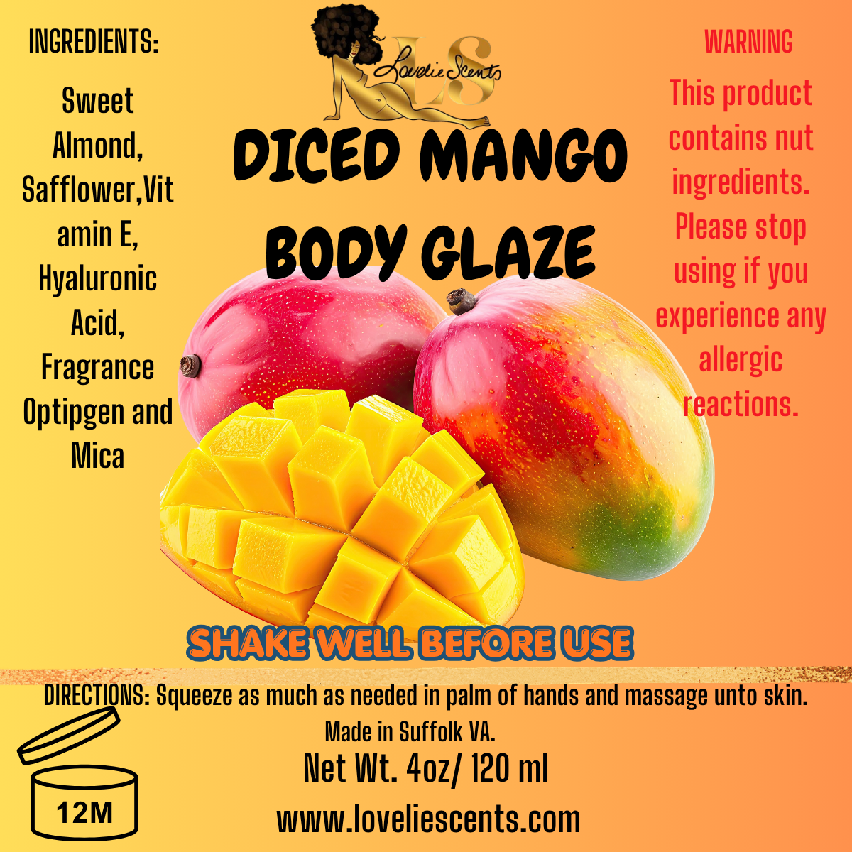 Diced Mango Body Glaze