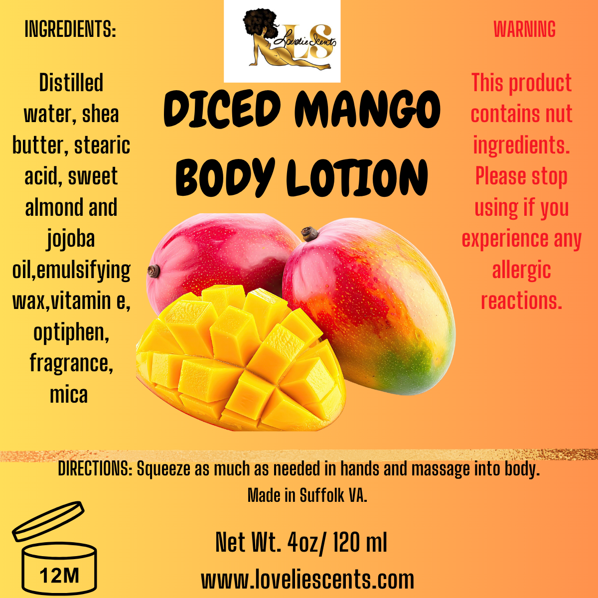 Diced Mango Lotion