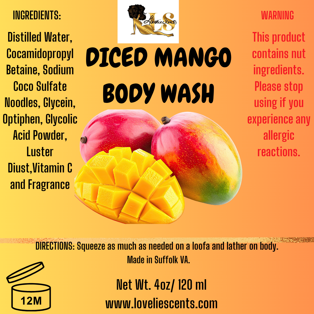 Diced Mango Body Wash
